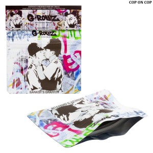 G-ROLLZ | Banksy's  90x80 mm smell proof bag - 25 Bags/10pcs in Display - [BG4025]